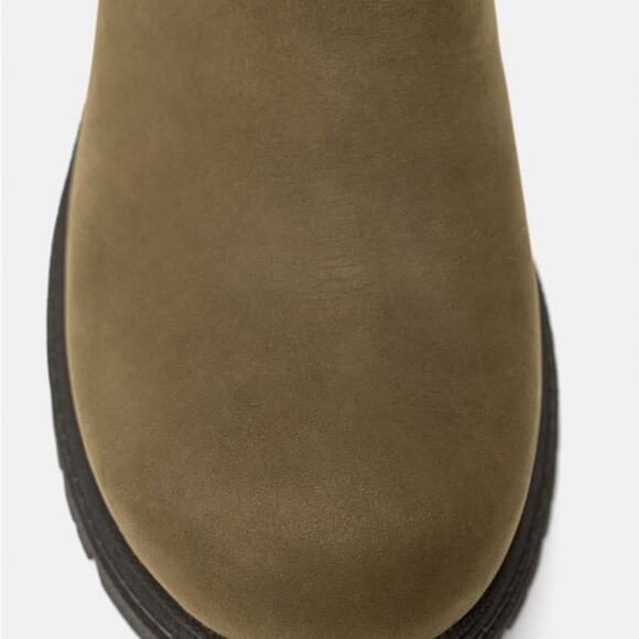 ZARA LOW HEELED LEATHER ANKLE BOOTS WITH BUCKLES - Picture 7 of 8